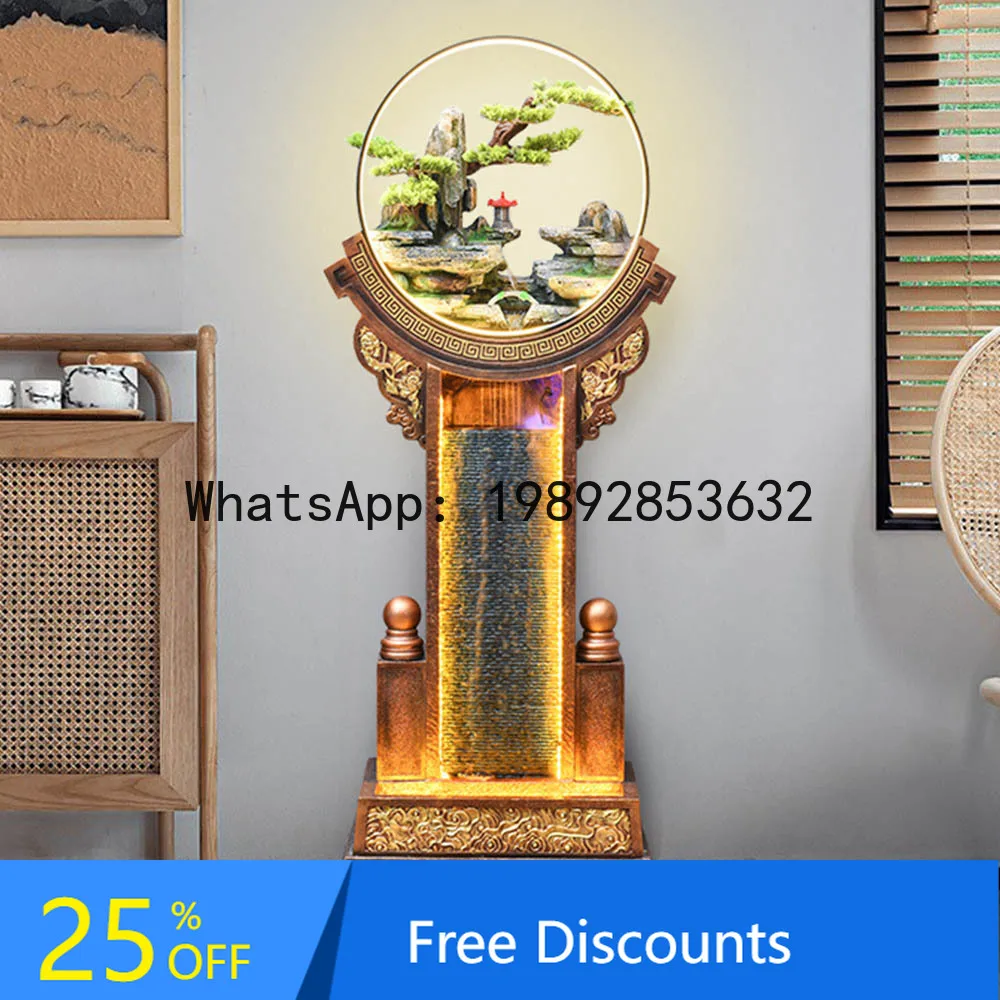 

LYY Fake Mountain Water Fountain Wealth-Attracting Ornament Office Company Opening Landscape Decoration Ornament Gift Craft