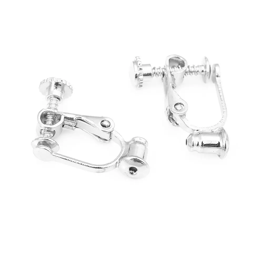 18K الذهب اللون النحاس مع سدادة القرط مسامير أقراط كليب عالية الجودة Diy بها بنفسك مستلزمات صناعة المجوهرات اكسسوارات للنساء