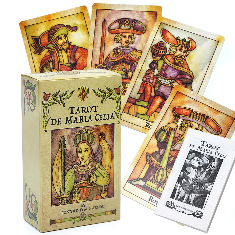 Baraja de tarot en español con folleto instructivo por María Celia Herramienta de divinación guía espiritual lectura de tarot p
