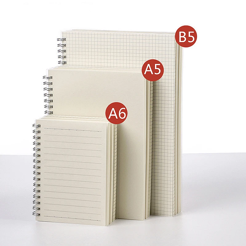 A5 A6 B5 Spiral book coil Notebook To-Do Lined DOT Blank Grid Paper Journal Diary Sketchbook For School Supplies Stationery image 2