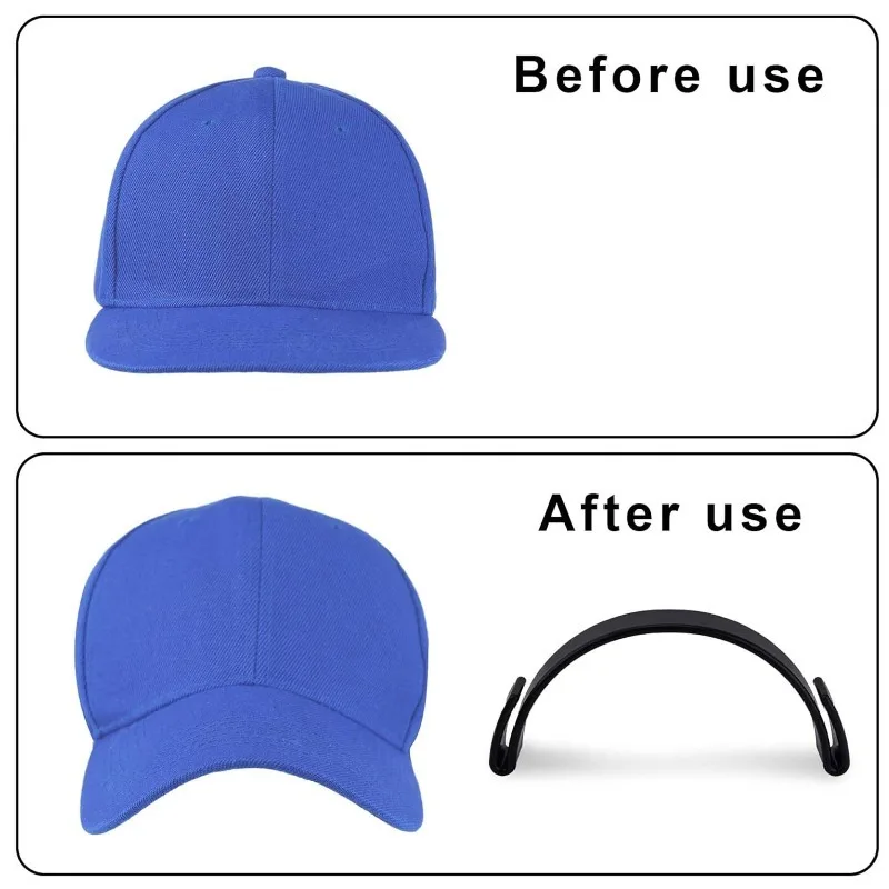 Durable Hat Brim Shaper Tool, Reusable Cap Visor Bender for Baseball Caps, Shape Retainer Headwear Accessory view 4
