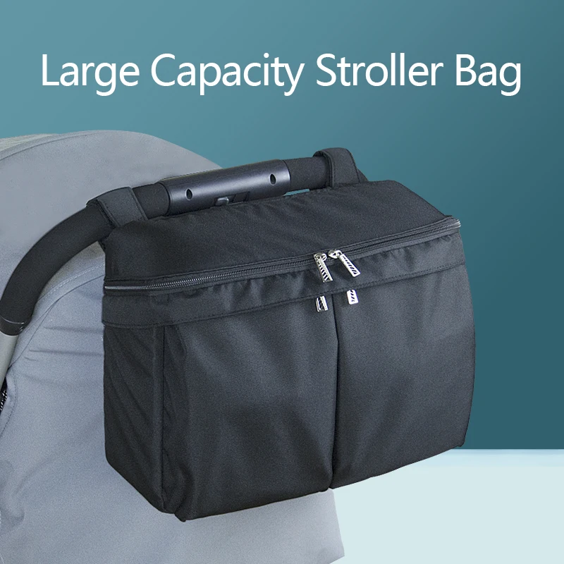Baby Stroller Bag Large Capacity Multifunctional Waterproof Hanging Bag Mummy Travel Bag Diaper Nappy Bag Carriage Accessories