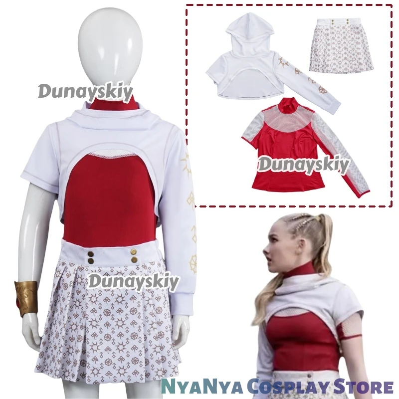 [dunayskiy]-2025-nova-cosplay-costume-enfants-zombiees-tv-filles-manteau-jupe-pantalon-brassard-tenues-halloween-carnaval-fete-costume