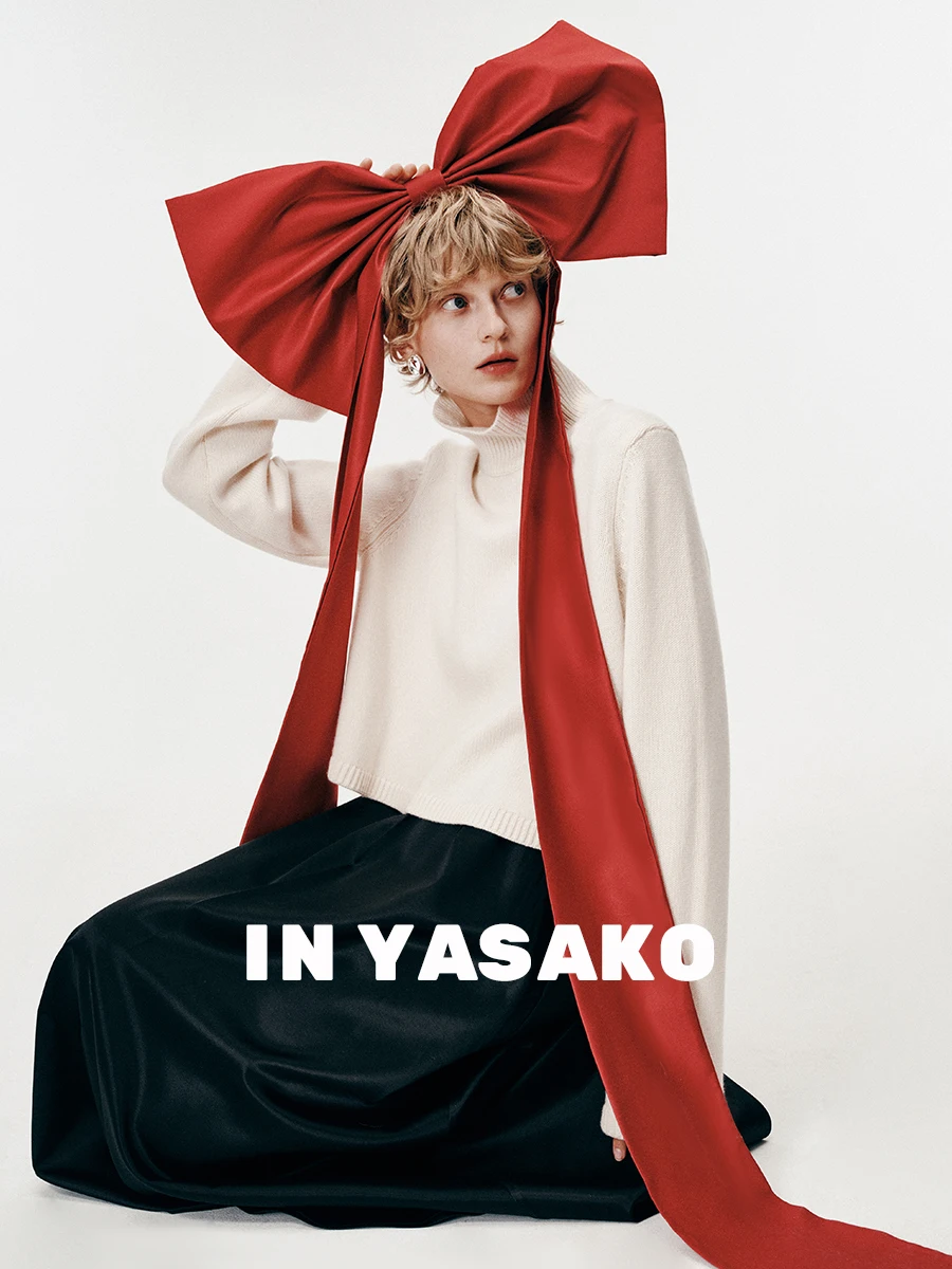 

Yasako Luxury Warm High Ne Long Sve Camere Wool Knitted Sweater Faionable Close-Fit Ladies Commute Winter Outerwear