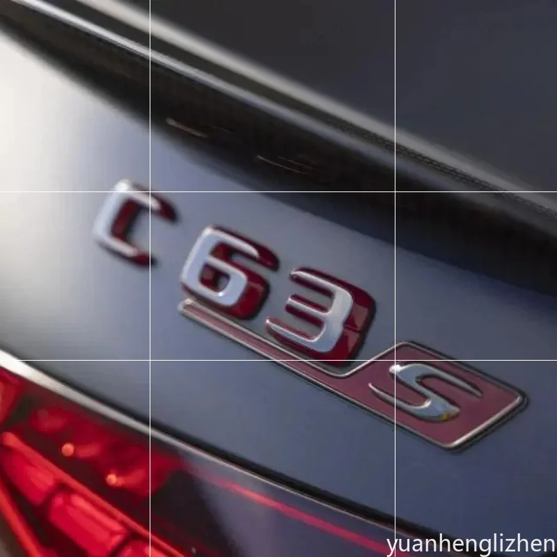 New ABS Two Tone Letters GLC43 GLC63 GLS63s Emblend For X253 Series Car Trunk Nameplate Logo rear trunk Sticker Accessories