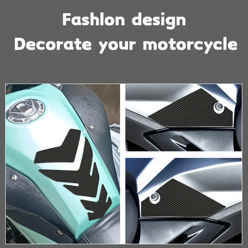 

For Loncin Voge300DS 300 DS Motorcycle Tank Traction Side Pad Gas Fuel Knee Grip Decal Sticker