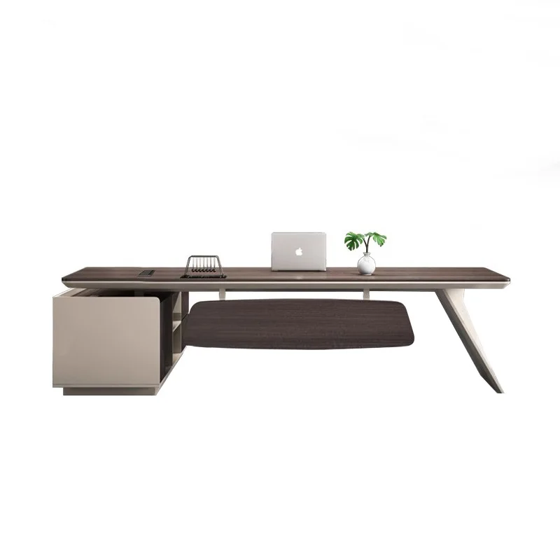 

Стол начальника просто, но современный, когда стол и стулья для руководителя генерального директора легкий и роскошный.