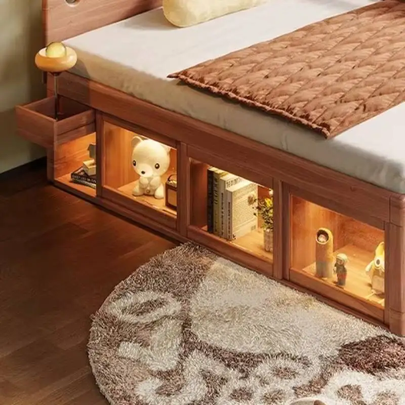 Decorazione per ragazze Letti per bambini Luxuce Letti per bambini in stile moderno nordico semplice Design singolo Mobili in legno personalizzato Lettino Per Bambini