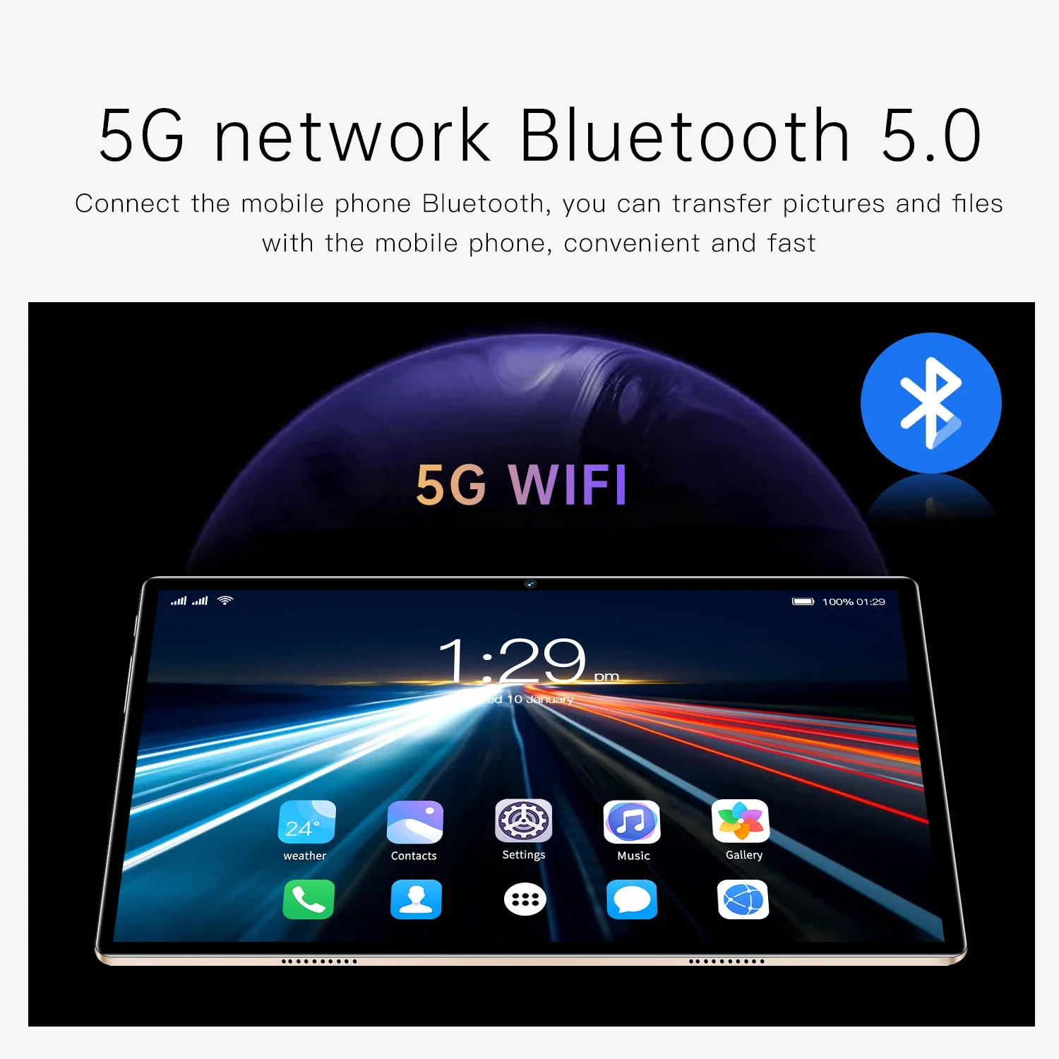 Tablette PC P70 Android 12 de 10 Pouces, Bluetooth, 4 Go 32 Go, Deca Core, Google Play, WPS, 5G, WIFI, Ordinateur Portable, Offre Spéciale, Version Globale 2023