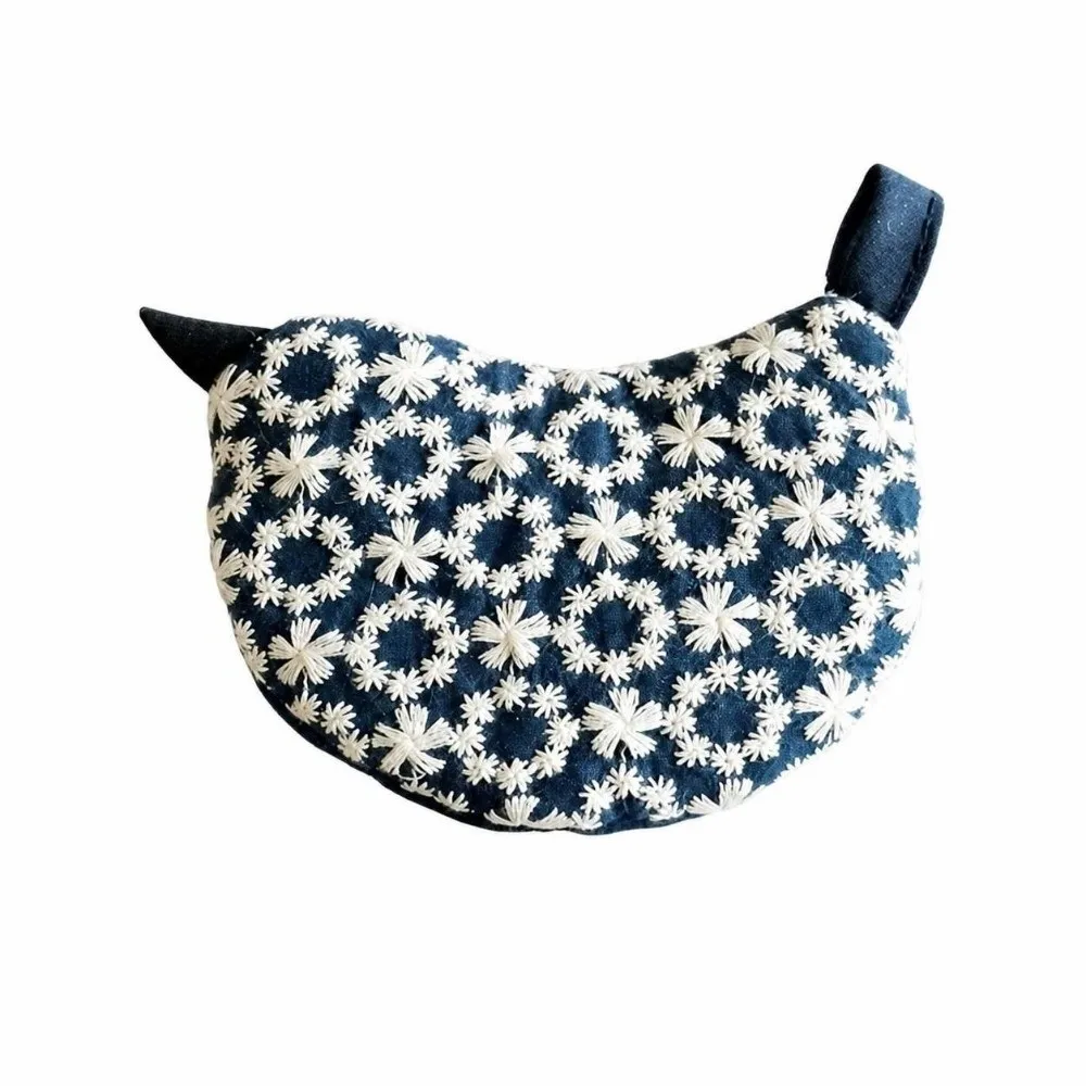 Japanese Style Bird Pot Handle Cover Embroidered Anti-Scald Pot Ear Grips Heat Resistant Handle Potholder for Casserole Teapot