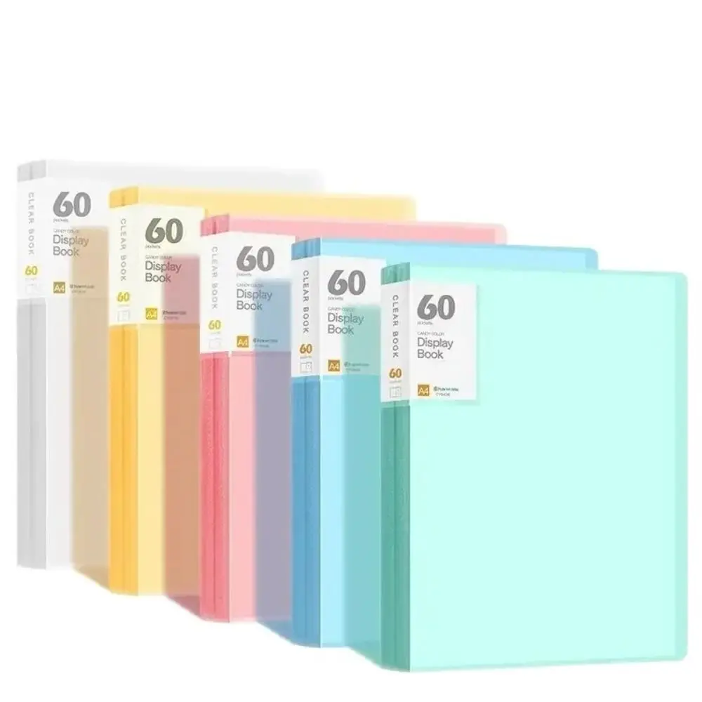 Plastic Document Storage Bag Thicken Piano Music Score Displayable File Folders 20/40/60pages Loose-leaf