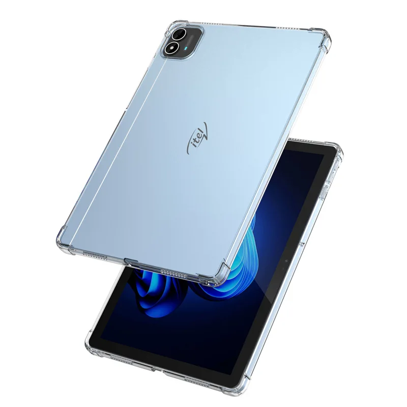 For iTel Pad 1 One 10.1 Inch Tablet Case Transparent Air-bags Soft Silicone TPU Protection Shockproof Capa Fundas Shell Skin