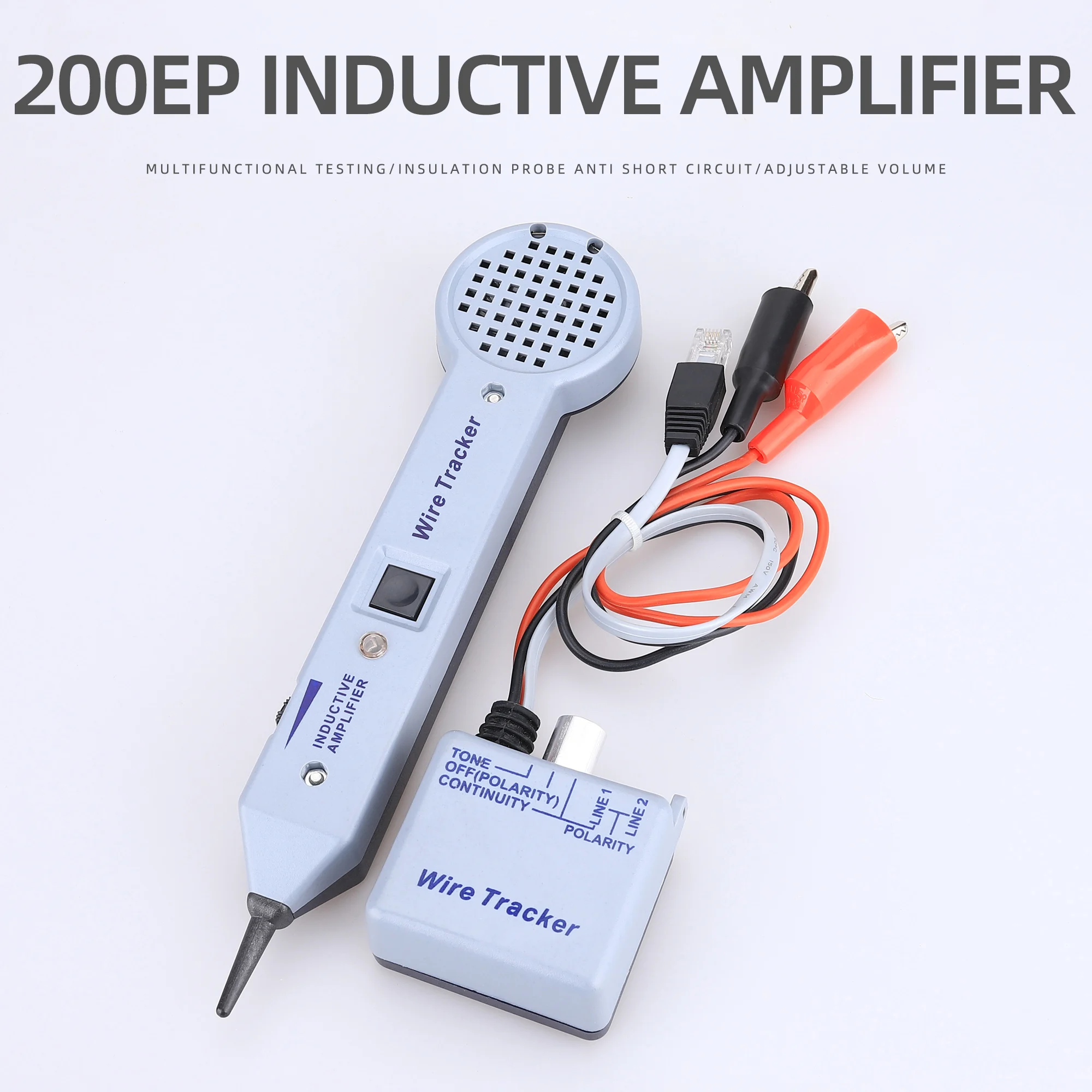 200EP Cable Tester Line Finder Network Cable Tone Generator Inductive Adjustable Volume Tone Generator