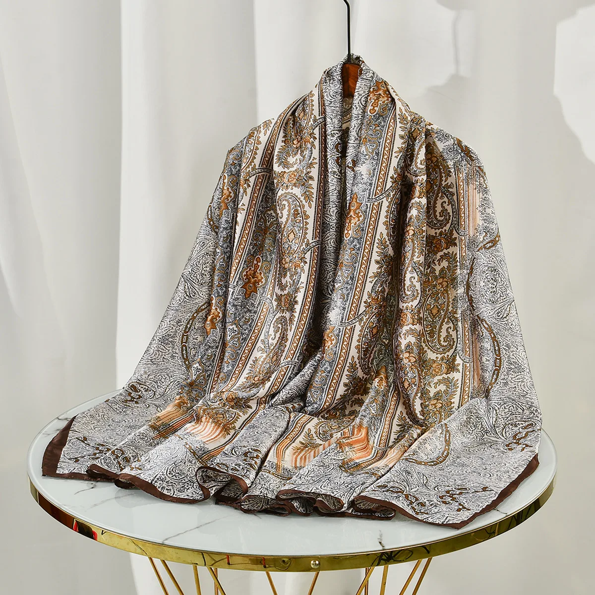 Spring/Summer New Arrival Cashew Print Long Scarf, Popular Ethnic Style Headwrap