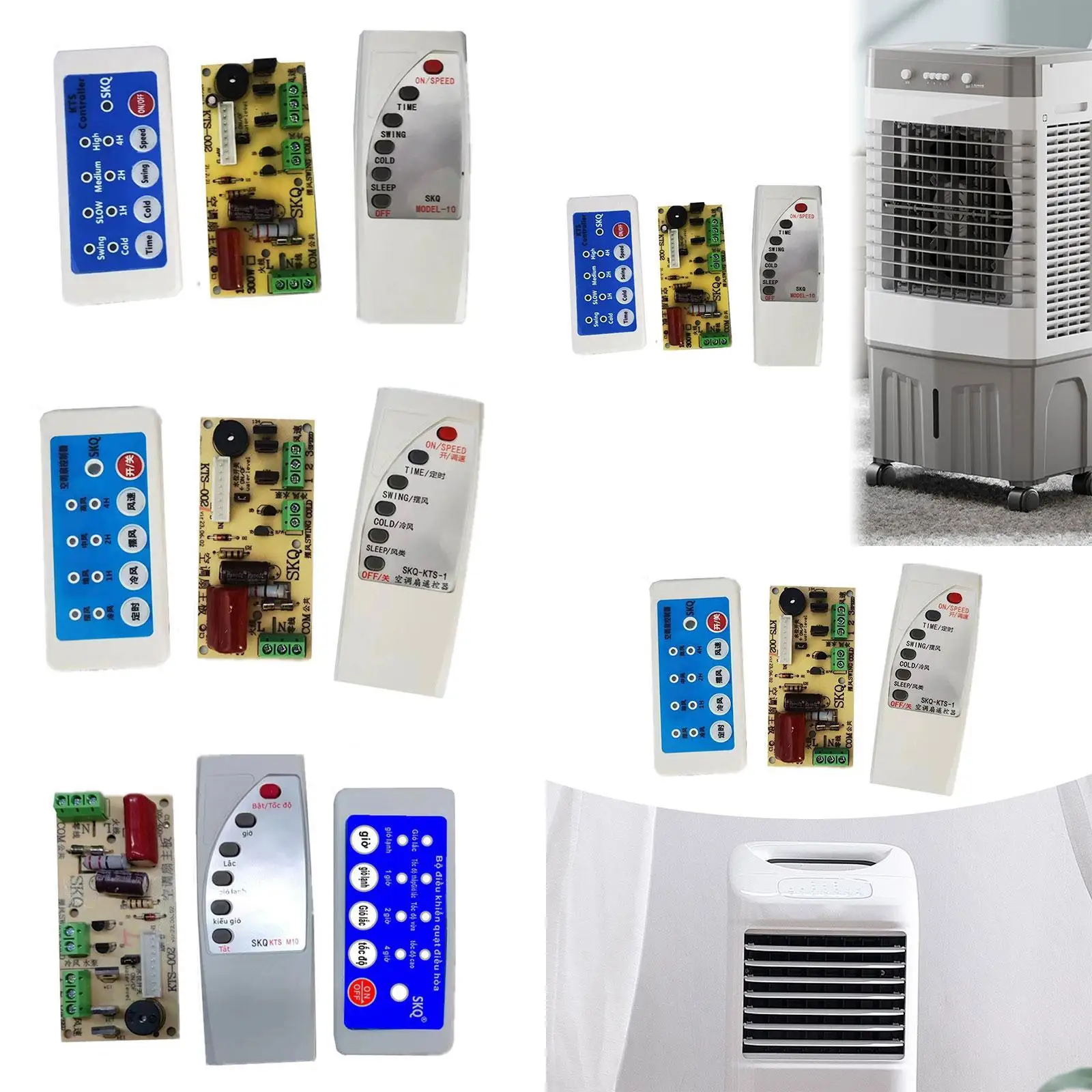 Circuit Board Module with Remote Control 300W Electric Fan Circuit Universal Board for Exhaust Fan Wall Fan Floor Fan Table Fan