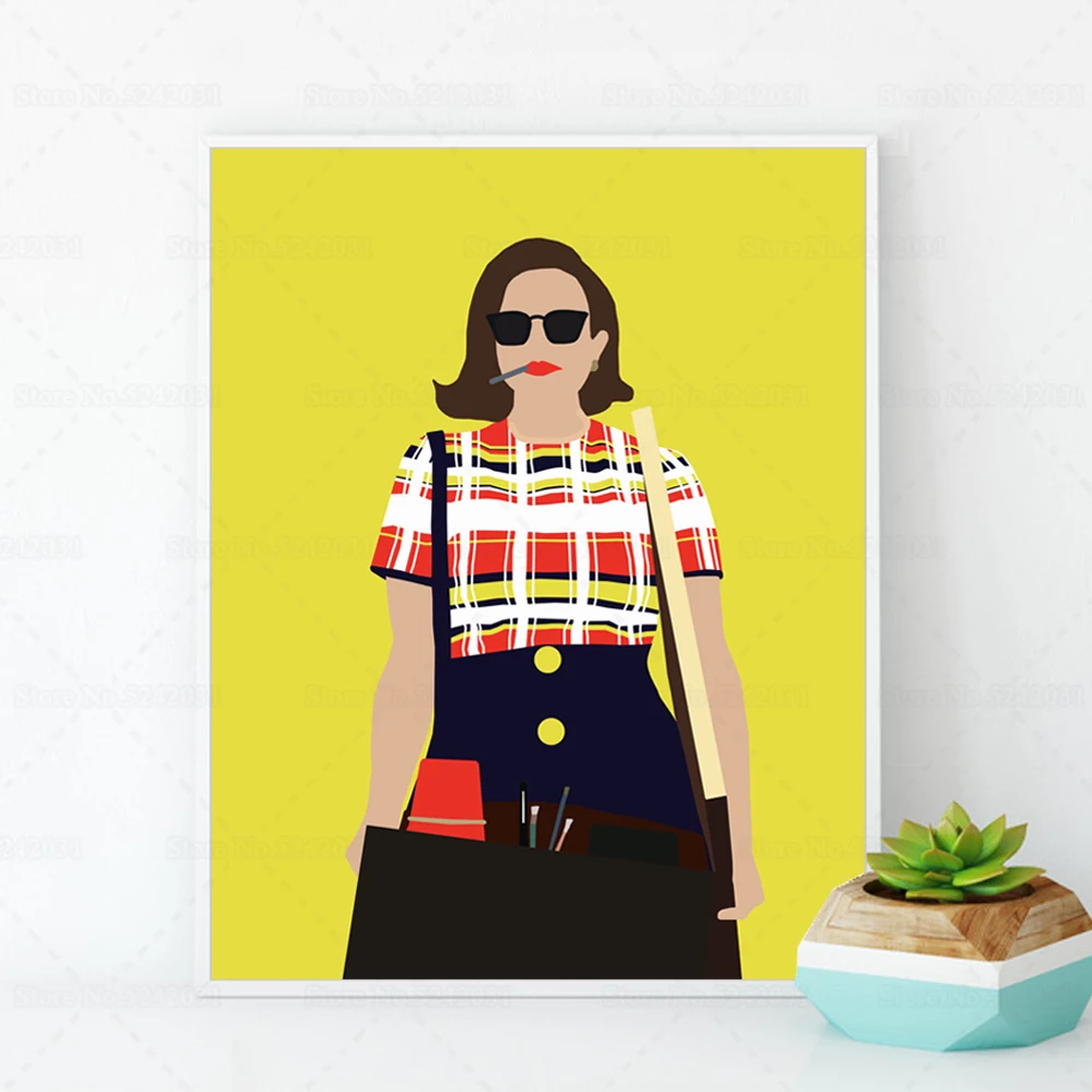 Mad Men-ملصقات بيجي أولسون ، مسلسل تلفزيوني ، لوحة قماشية ، هدية لتزيين الغرفة #1