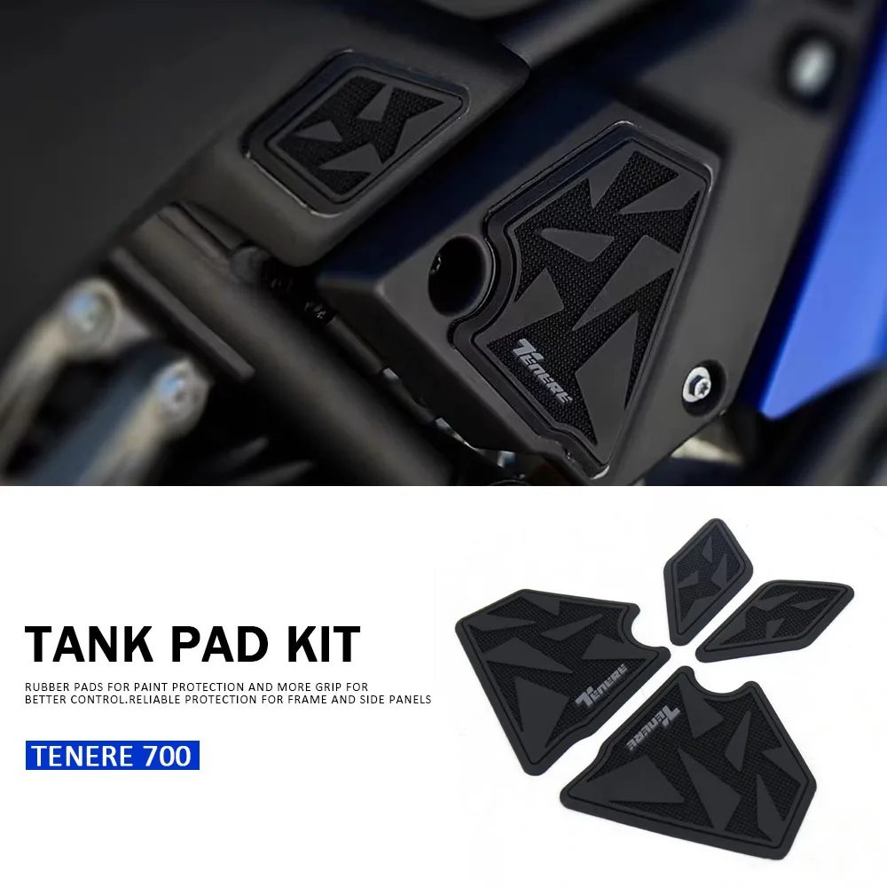 

Боковая накладка на топливный бак для Yamaha Tenere 700, накладки на бак мотоцикла, защитные наклейки, газовая наколенница, тяговая накладка, боковая наклейка