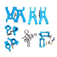 Upgrade Suspension Arm & Front/Rear Hub C Seat Parts Kit for WLtoys A959 A979 A959B A979B K929 RC Car Replacements,Blue