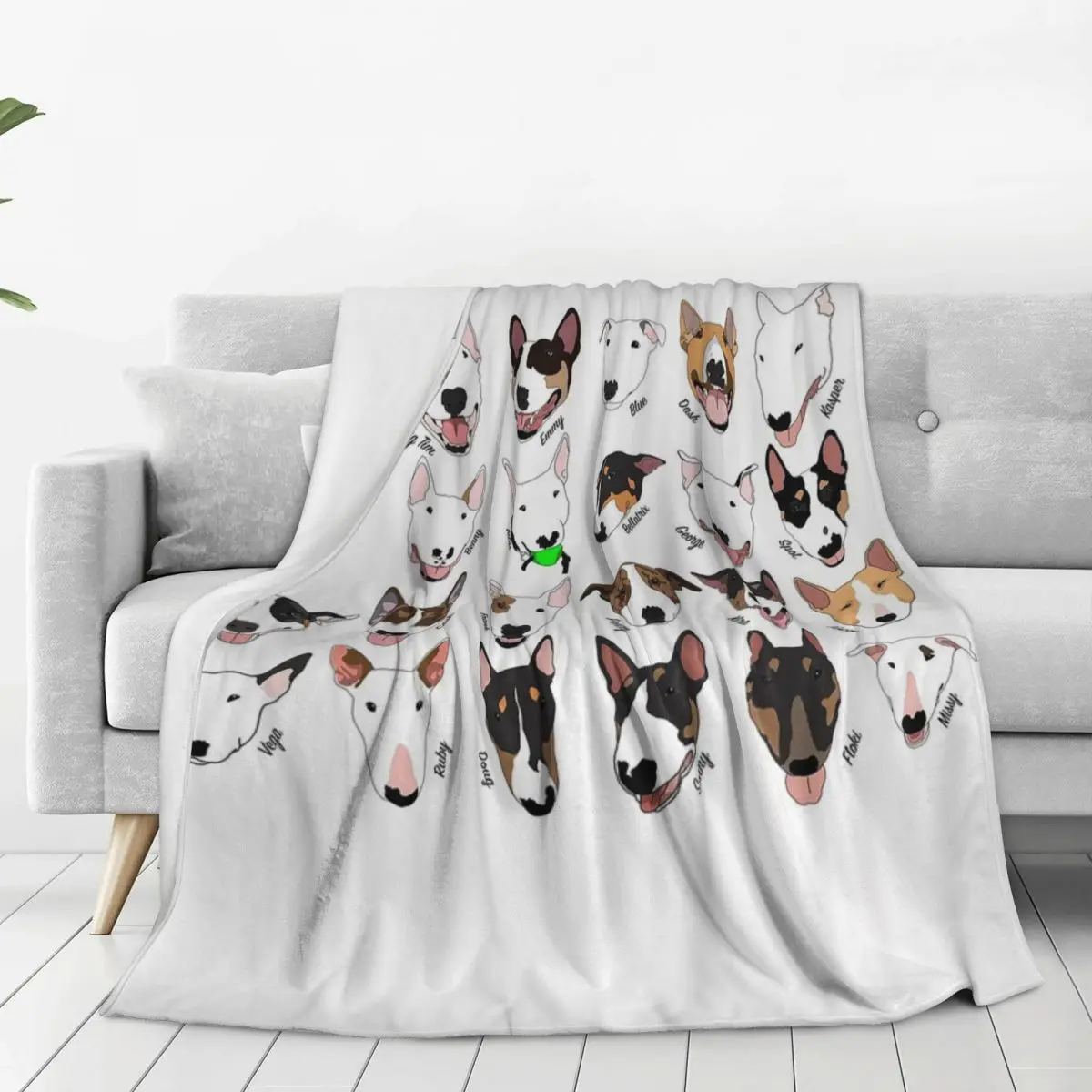 Glasgow Bull Terrier Club Blanket Fleece Warm Sofa Throw Blankets For Home Bedroom Office Throws Bedspread Quilt