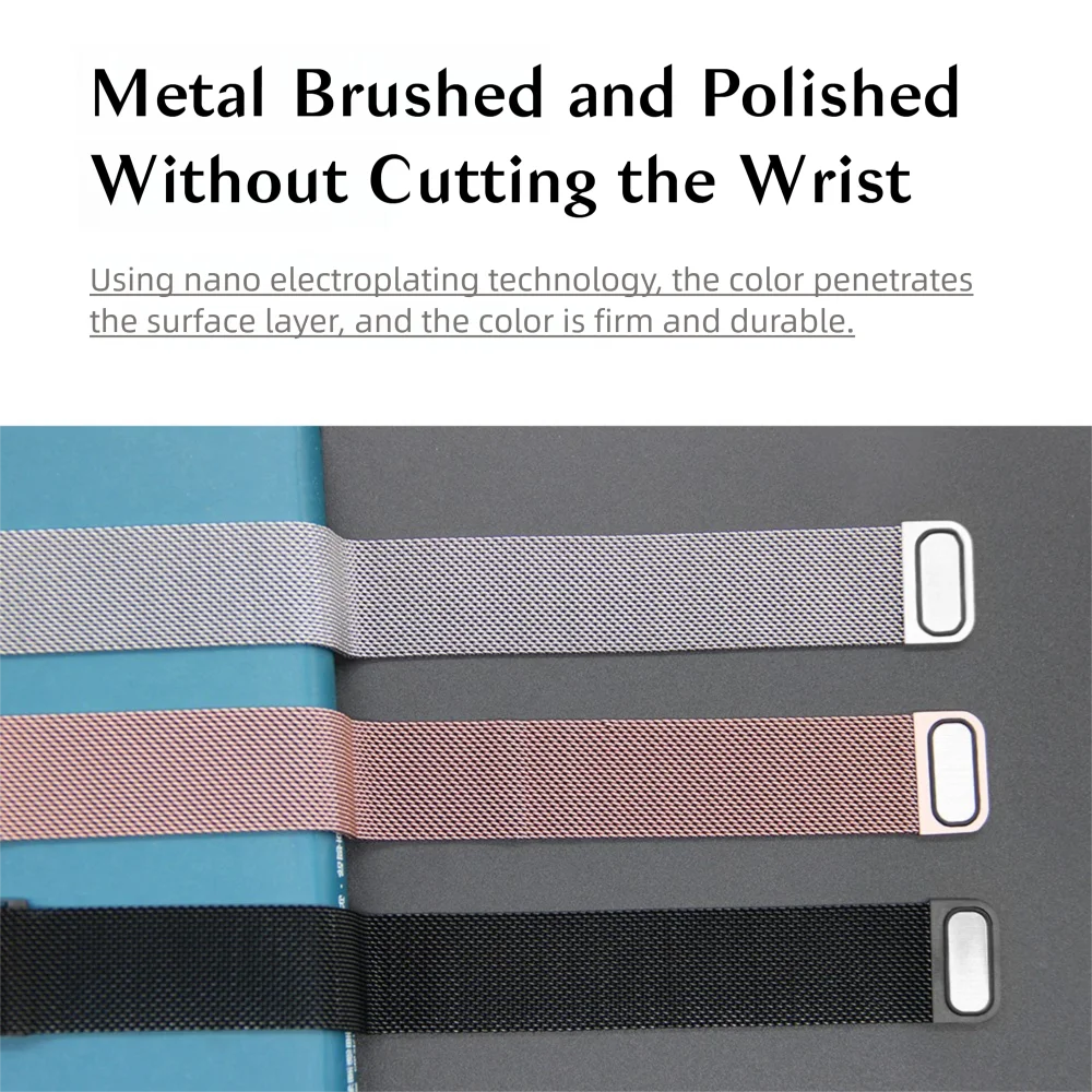 Cinturino milanese in acciaio inossidabile con fibbia magnetica per Honor Watch Fit Vitality/Elegant Edition Cinturino per orologio sportivo alla moda