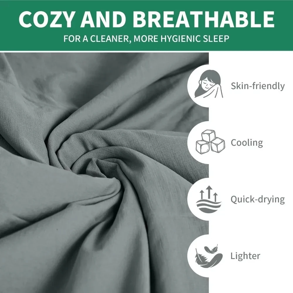 Ultralight Sleeping Bag Liner Nylon Inner Liner Sleeping Bags Single Travel Hotel Warm Camping Sheet Travel Hiking Camping gallery 3