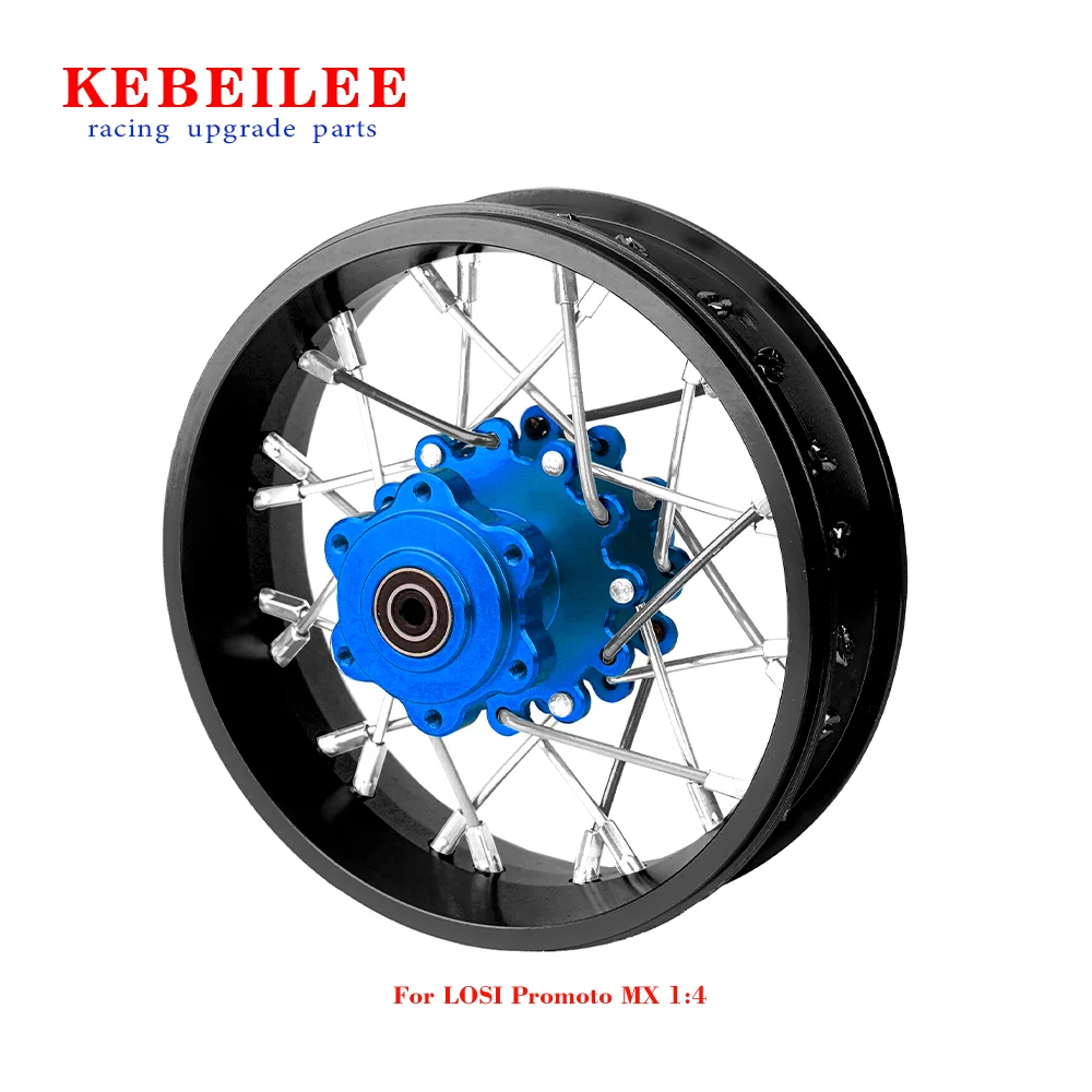 

KEBEILEE CNC Aluminum Rear Wheel V2 For LOSI Promoto MX motorcycle 1:4 Black