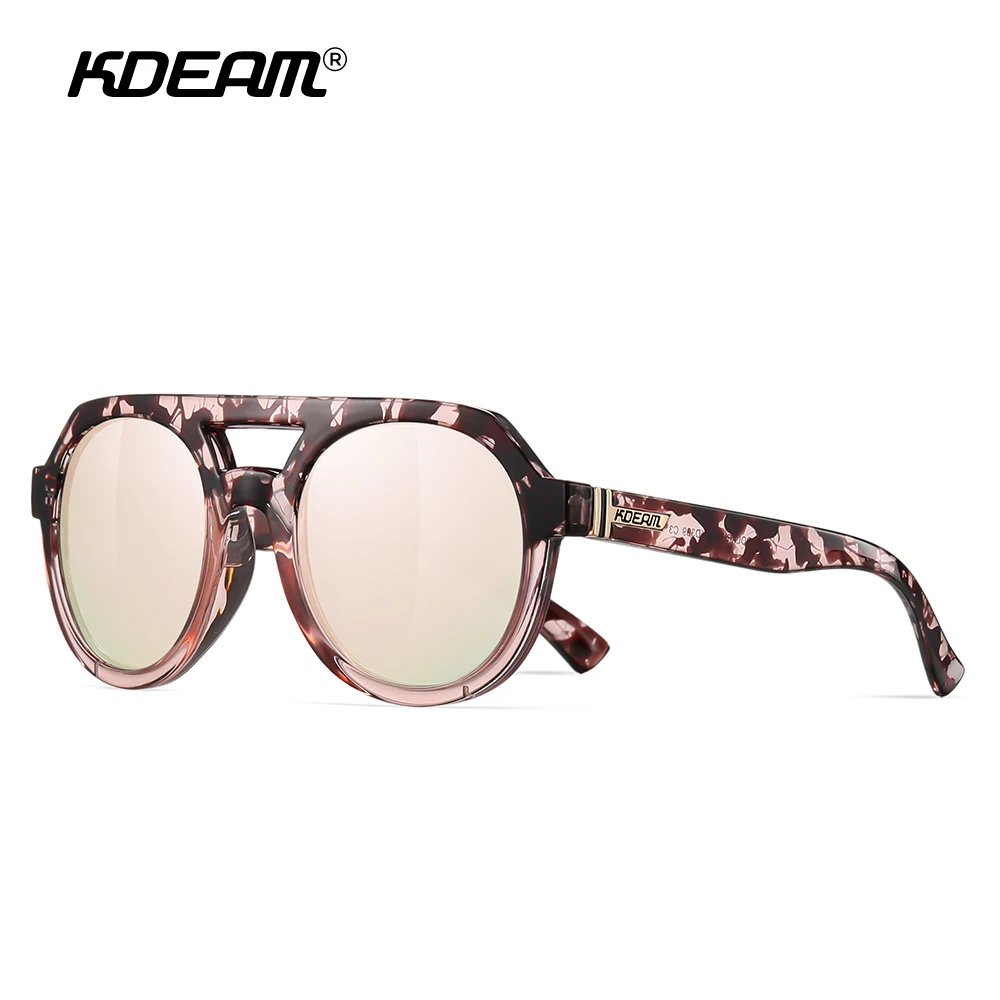 KDEAM  Round Shape Vintage Sunglasses Men Unisex Size Steampunk Glasses Women Party Shades Features Included Box