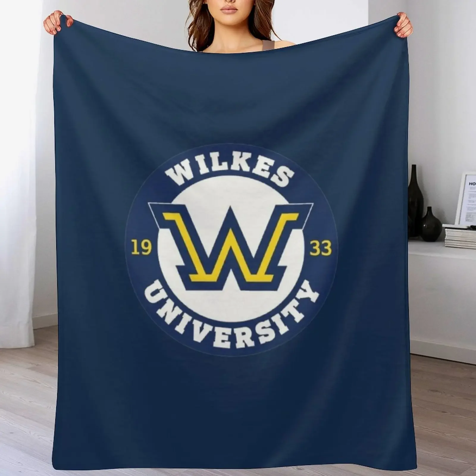 Wilkes university Throw Blanket Beach Decorative Sofas Soft bed plaid Blankets