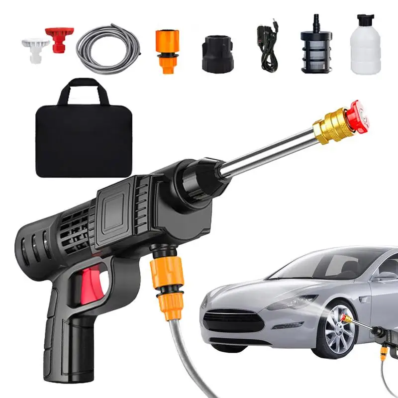 

High Pressure Water Sprayer 100W Wireless Car Washer Portable Car Washing Machine With Battery 12V High Pressure Cleaner Auto