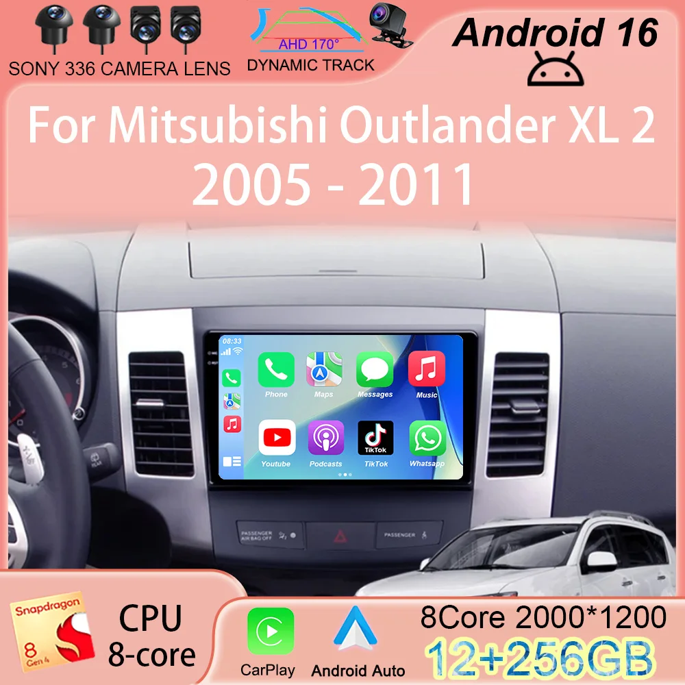 

Автомагнитола Android 16 для Mitsubishi Outlander XL 2 2005-2011 и Citroen C-Crosser: навигация, мультимедиа, GPS, Wi-Fi+4G, Bluetooth