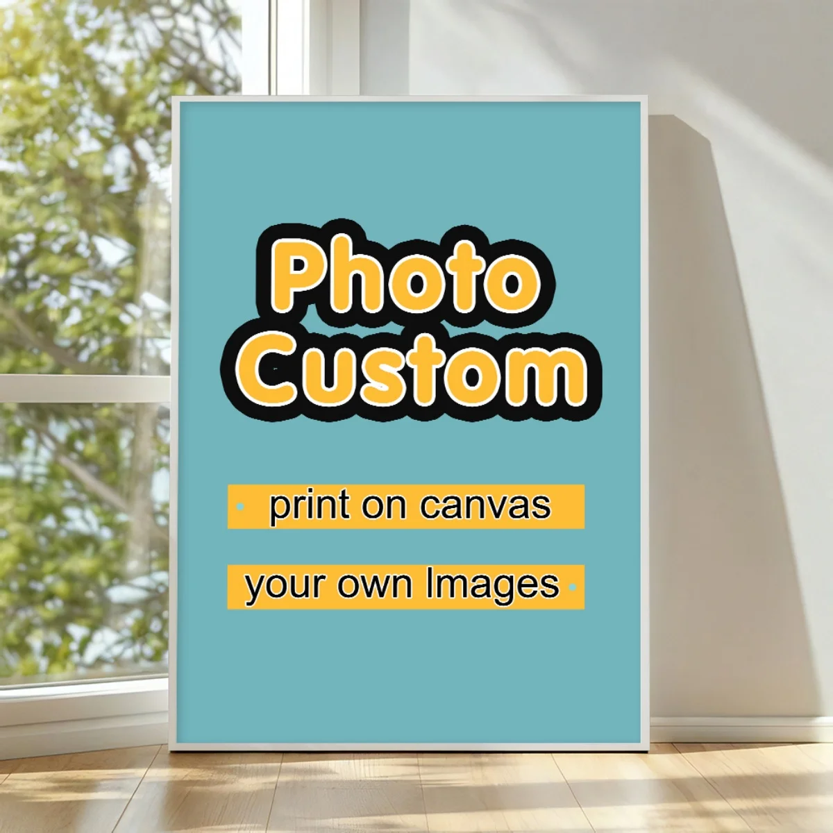 Personalisiertes individuelles Fotoposter mit Leinwanddruck für Familienleben, Haustiere, Anime, Geburtstage, Hochzeiten, Landschaften, Heimdekoration, Geschenke