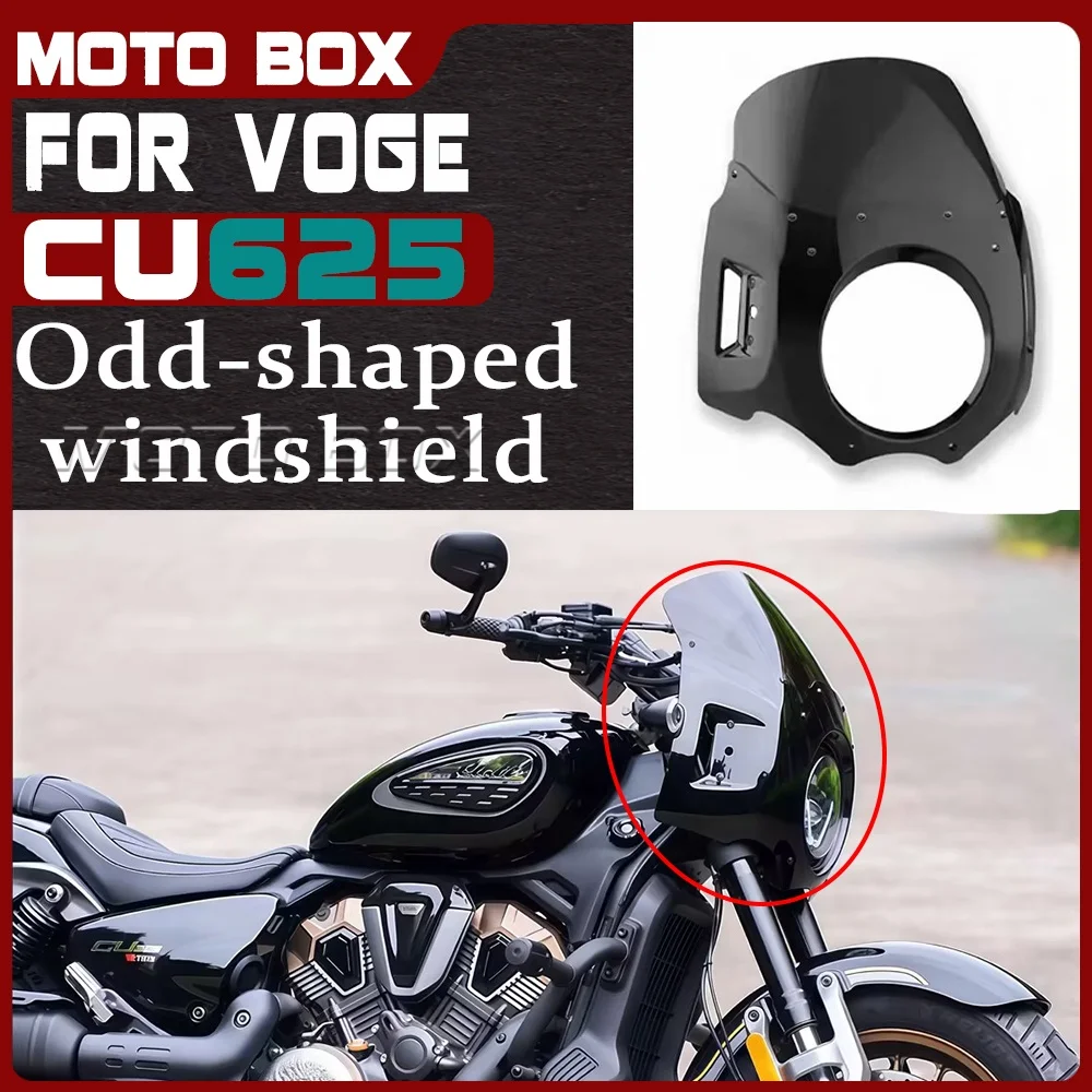 

For VOGE CU625 Motorcycle Headlight Fairing Pig Head Cover Front Windshield Windscreen Modified Parts