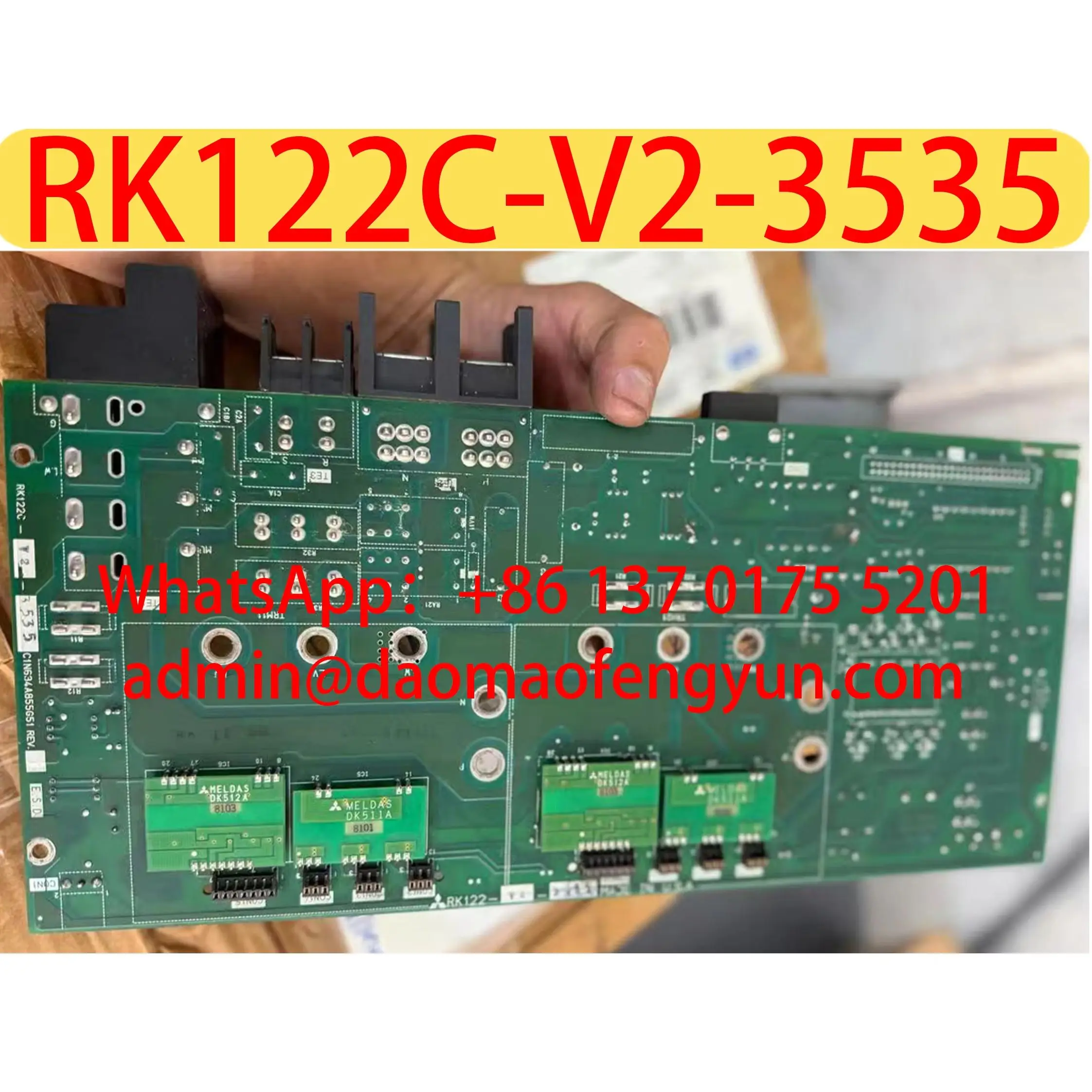 Original Genuine RK122C-V2-3535 Used Circuit Board for the MDS-B-V2-3535 Servo Drive，Tested ok