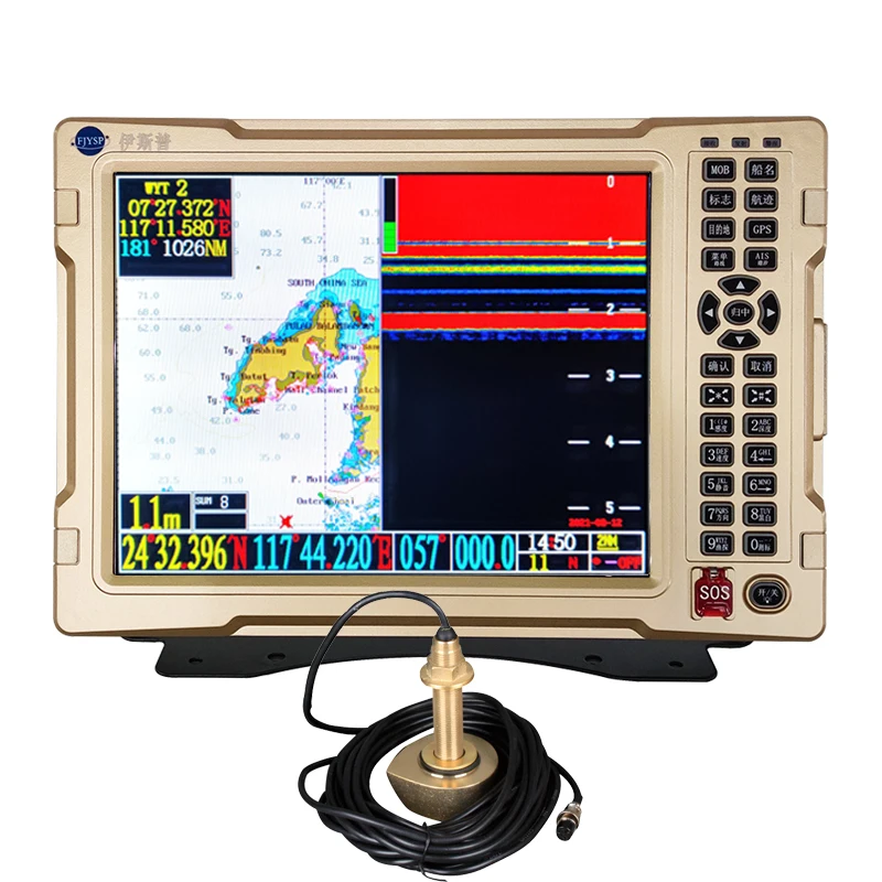 YSP 12-дюймовый высокомощный эхолот золотого цвета для Глубоководной Рыбалки