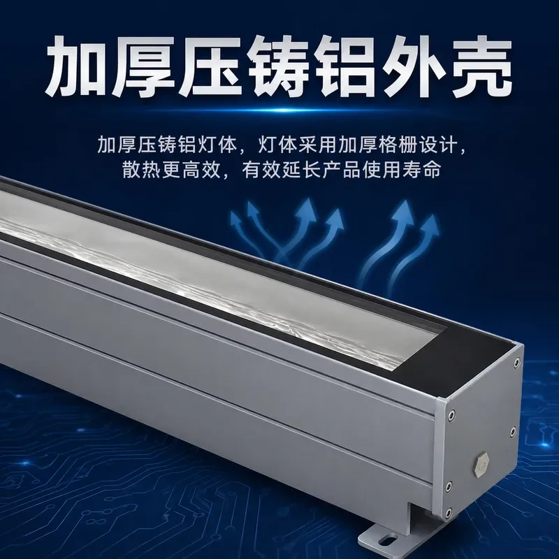 Outdoor led water pattern light waterproof lighting high-power exterior wall engineering building colorful external control
