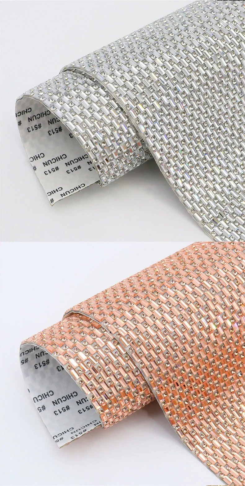 5 Stück Strassstein-Blatt, selbstklebend, Glitzer-Kristall-Diamant-Aufkleber, für Auto, Handy, Tasche, Hochzeit, Party, Geschenk, Dekoration, DIY-Bastelarbeiten – Detail 5