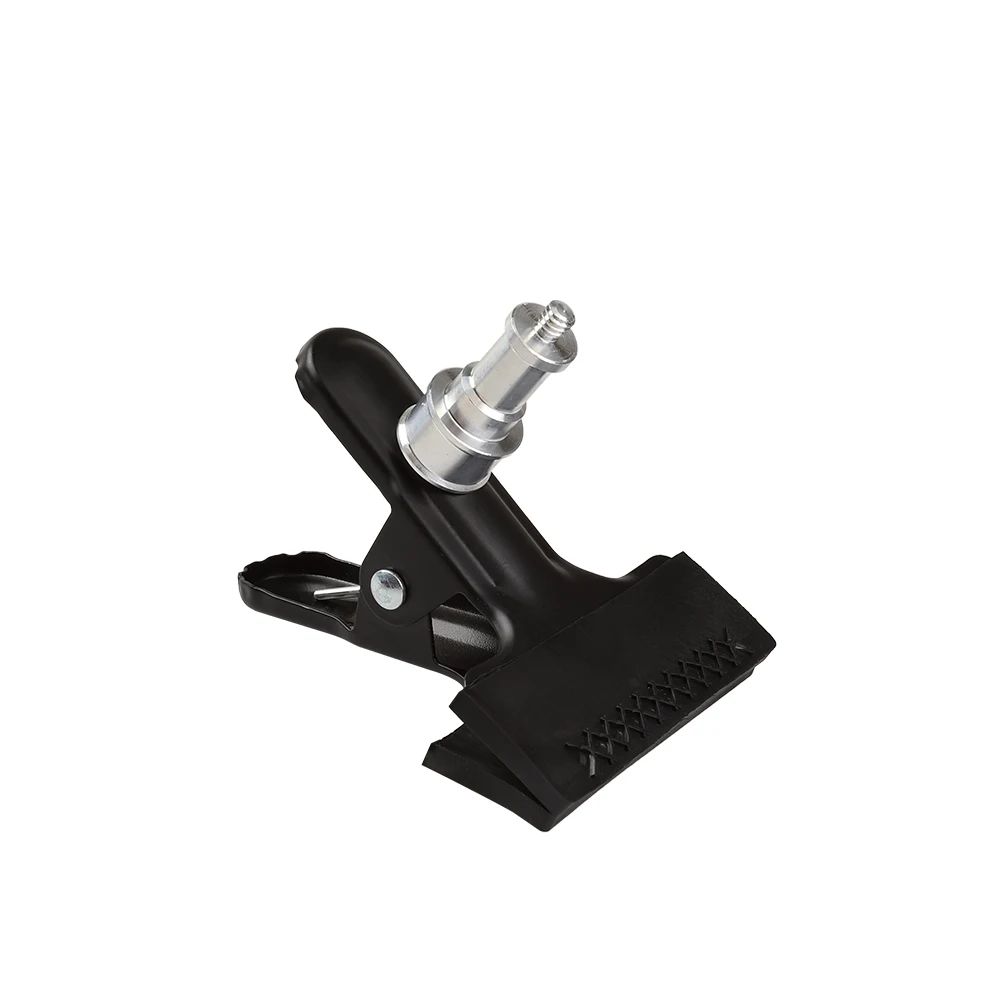 Multifunctionele Studio Clip Mount met 1/4 "3/8" Mannelijke Stud Spigot voor Fotografie Studio, Super Klem voor Ronde Pijp Platte Oppervlak