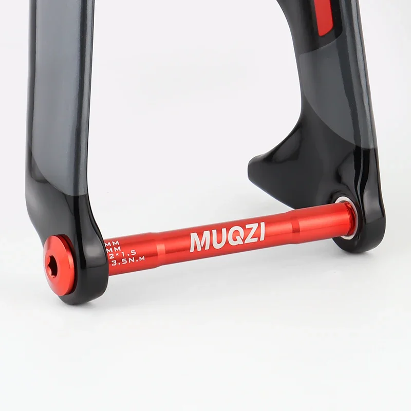 MUQZI Bike Thru Axle M12x1.5 117 120 121 123 126 128 130 135 142 157 162 165 168 171 175 177 181mm Fork Axle Skewer