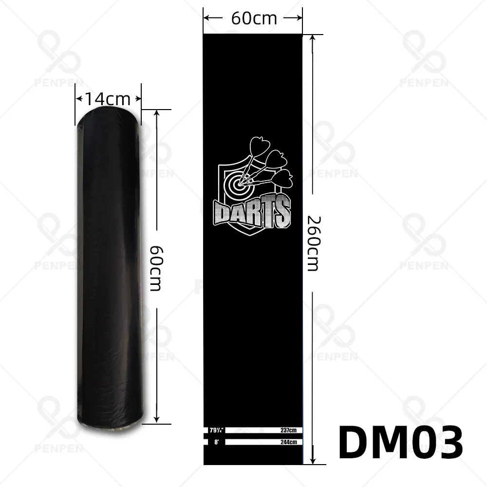 

Heavy Duty Latex Rubber Regulation Standard Dart Mat with Throwing Distances