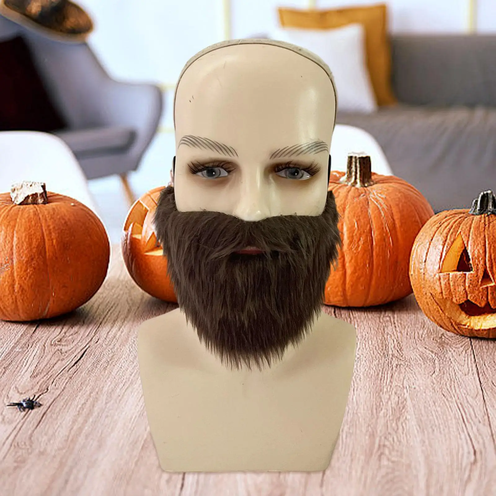 Accesorio de disfraz decorativo de barba falsa para Halloween, bigote falso para fiesta de disfraces, puesta en escena, accesorios de fiesta de maquillaje DIY