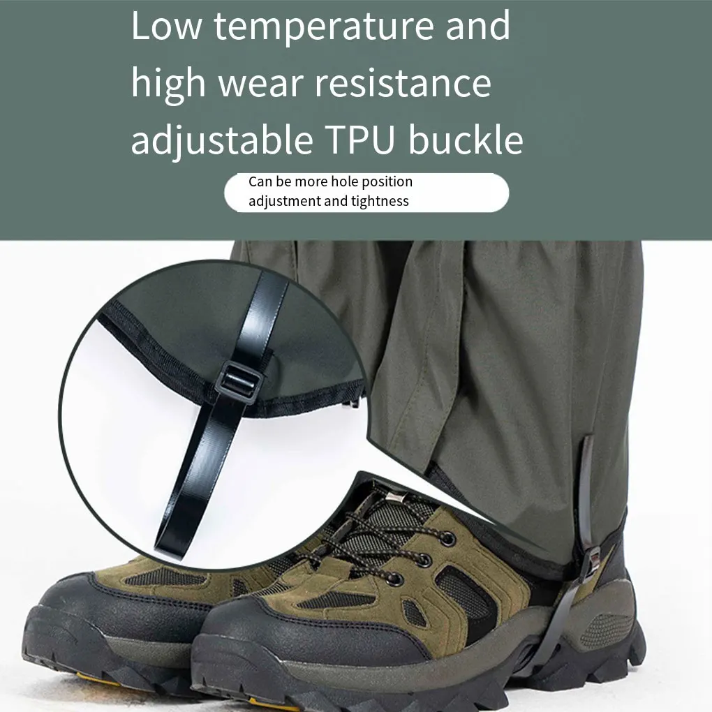 

Nylon Lightweight And Strong Waterproof Boot Gaiters Simple Fit For Any Outdoor Adventure Camouflage