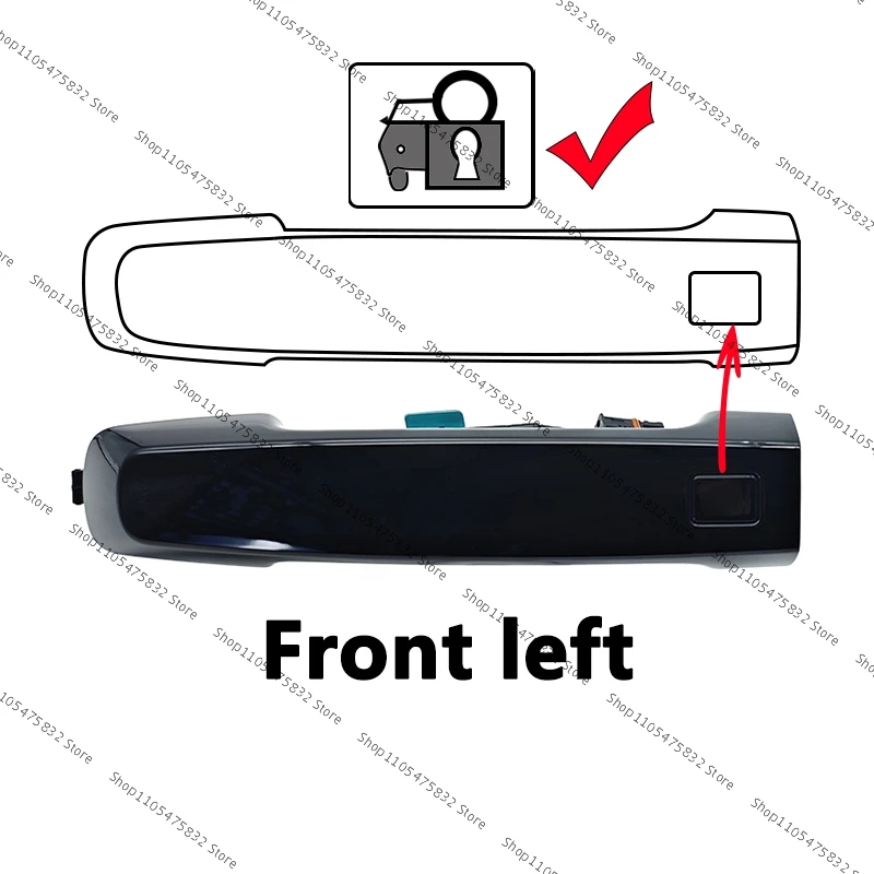 3608104XVD01A 3608102XKN04A For Haval Dargo 2020 - 2024 Automobile Door Exterior Keyless Handle