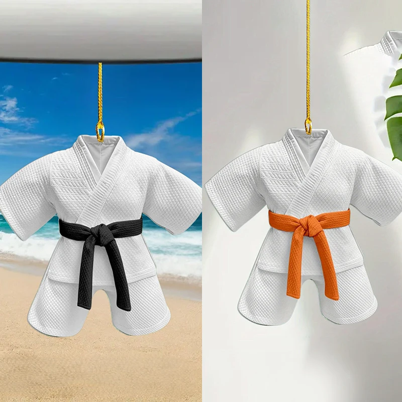 2D شقة التايكوندو دعوى قلادة المفاتيح الرياضة تحت عنوان الاكريليك حلية سحر شنقا الديكور ل حقائب السيارات احتفالي حفلة هدية