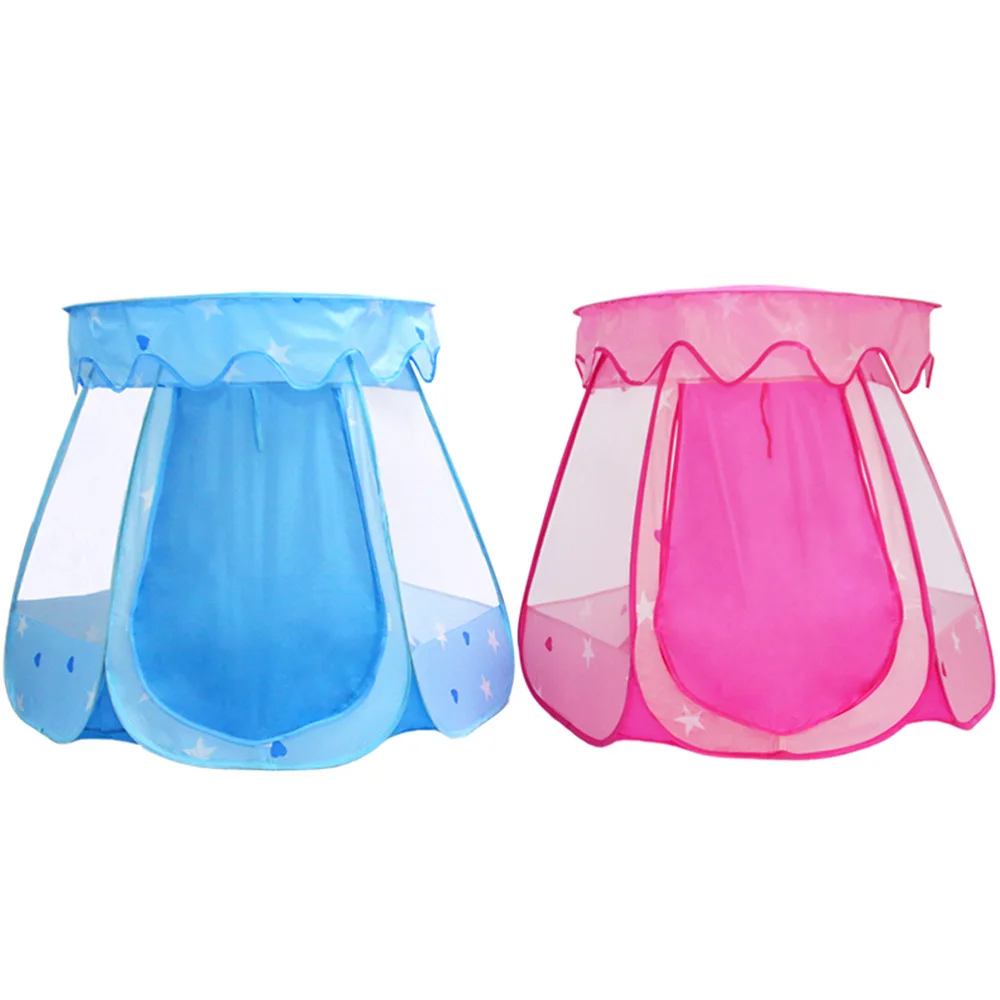Kinder Stern Zelt Spiel Spielzeug Sechseckigen Zelt Indoor/Outdoor Baby Ball Pool Schloss Faltbare Tragbare Baby Spielen Haus Spielzeug zubehör