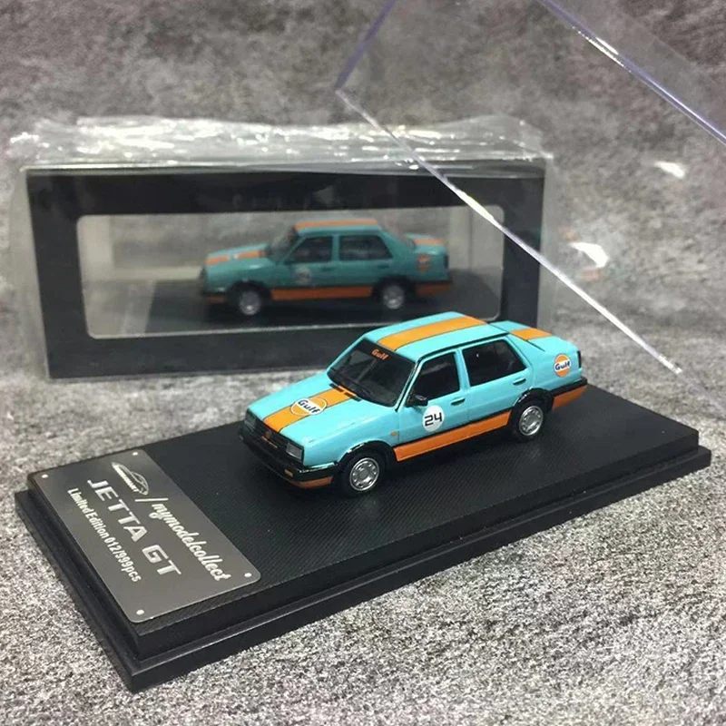 MC 1:64 Model Car Jetta GT Alloy Die-cast Vehicle - Gulf 2 Color Version Collection