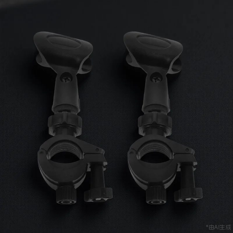 

2 Sets Mic Stand Clips Adjustable Wireless Microphone Holder Universal Mic Clip For Stable Recording Live Streaming Durable