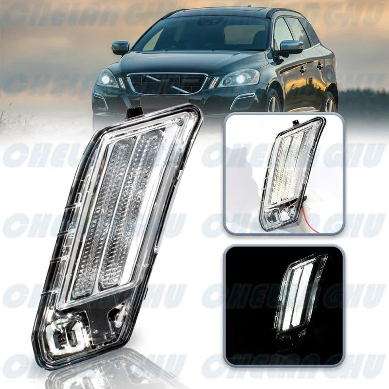 

For Volvo XC60 2010 2011 2012 2013 Left Side Front Bumper LED DRL Daytime Running Light Fog Lamp Light 31290873