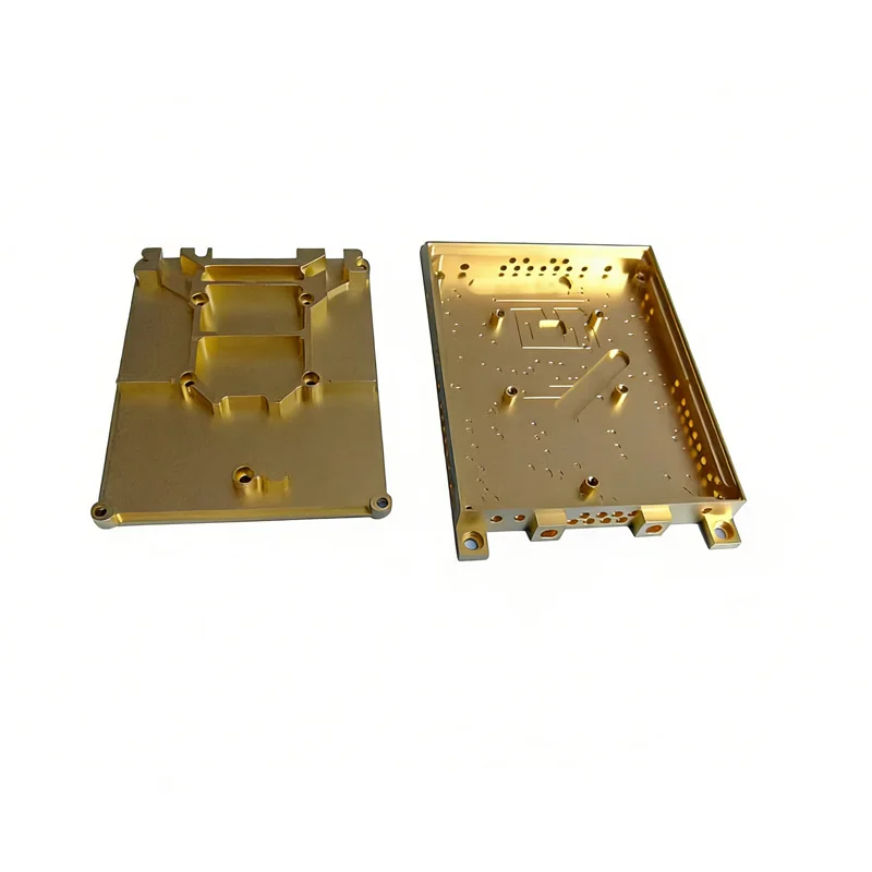 

Custom Gold-Plated Aluminum Alloy Electronic Shielding Housing Cavity Precision CNC Machining for Communication Modules
