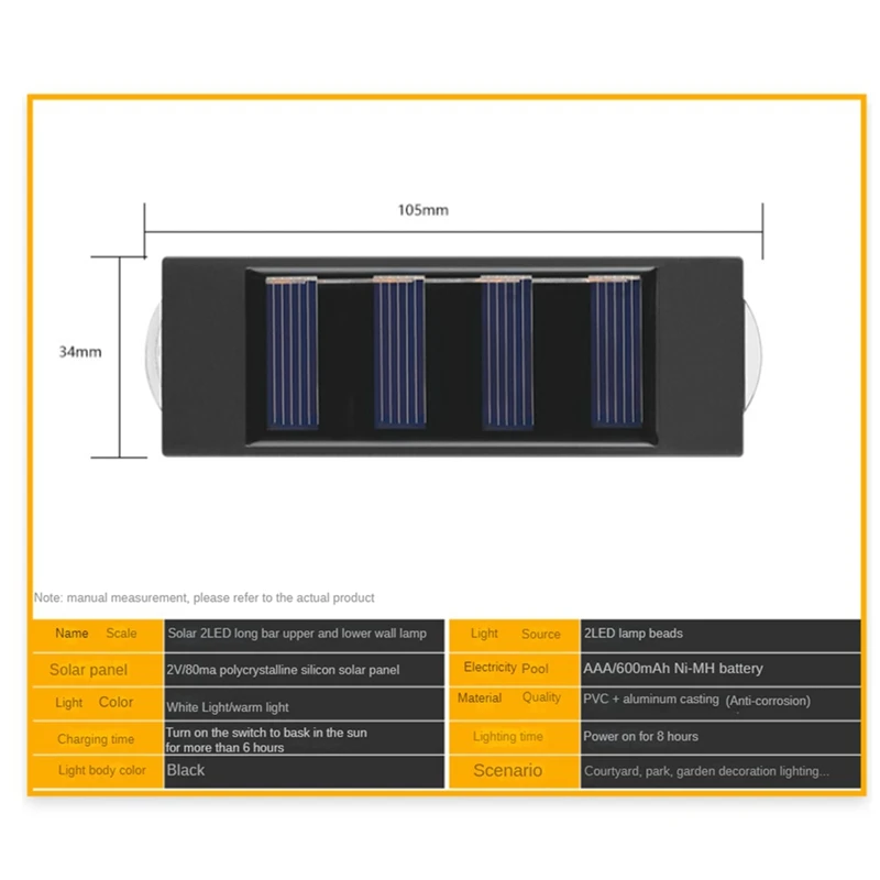 Lampe Solaire LED Imperméable pour l'Extérieur, Luminaire Décoratif d'Nik, Idéal pour un Jardin, un délégations, une Cour ou une Rue, 4 Pièces