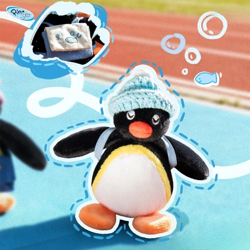 

Hot Youmai Pingu Top Hat plush charm adorable cartoon penguin buddy for daily bag hanging nicegift pendant trendy sweet keychain